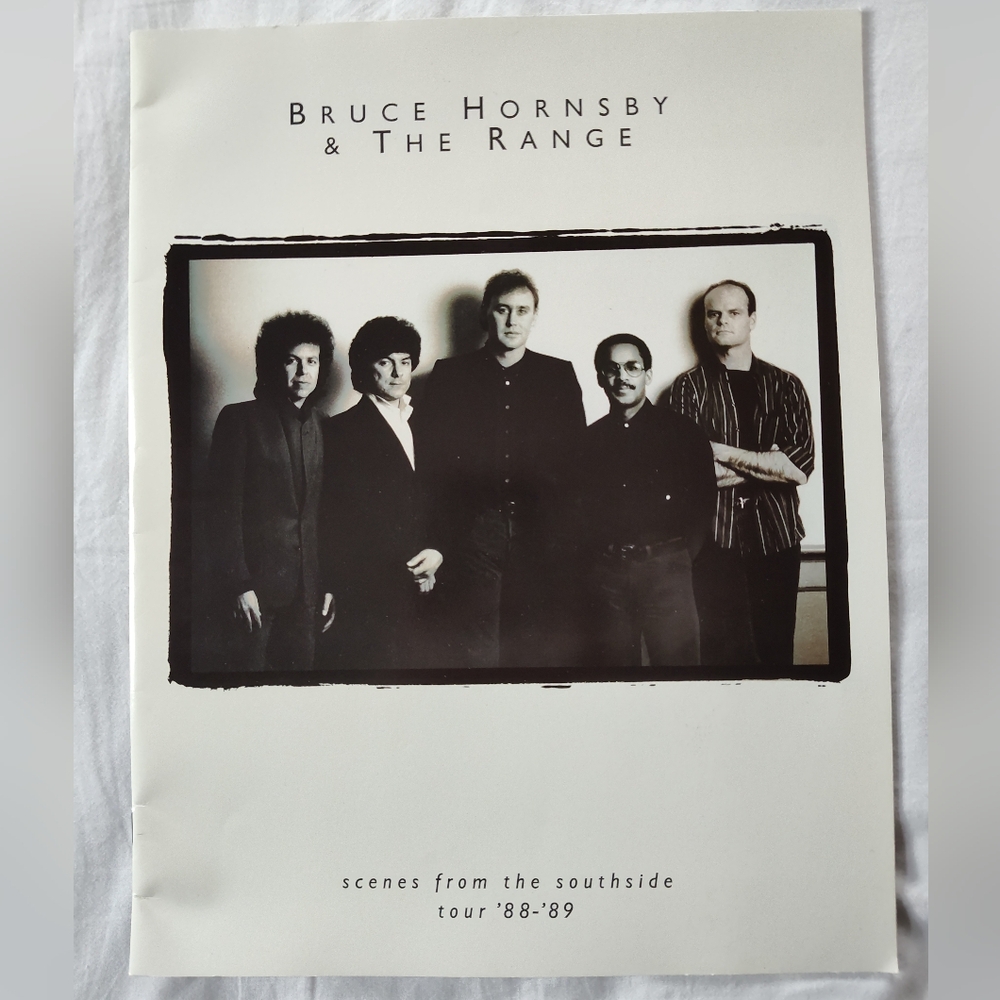 BRUCE HORNSBY & THE RANGE "Scenes From The Southside" tour book '88-'89. 22Pages